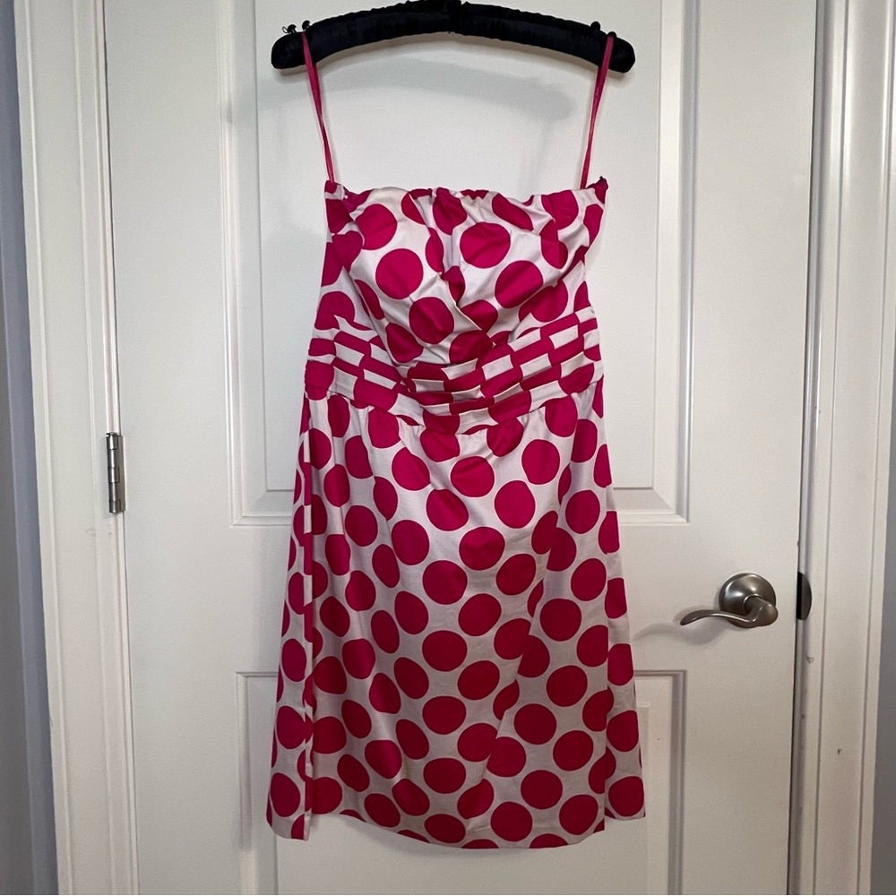 The Limited Strapless Polka Dot Dress.Size 8